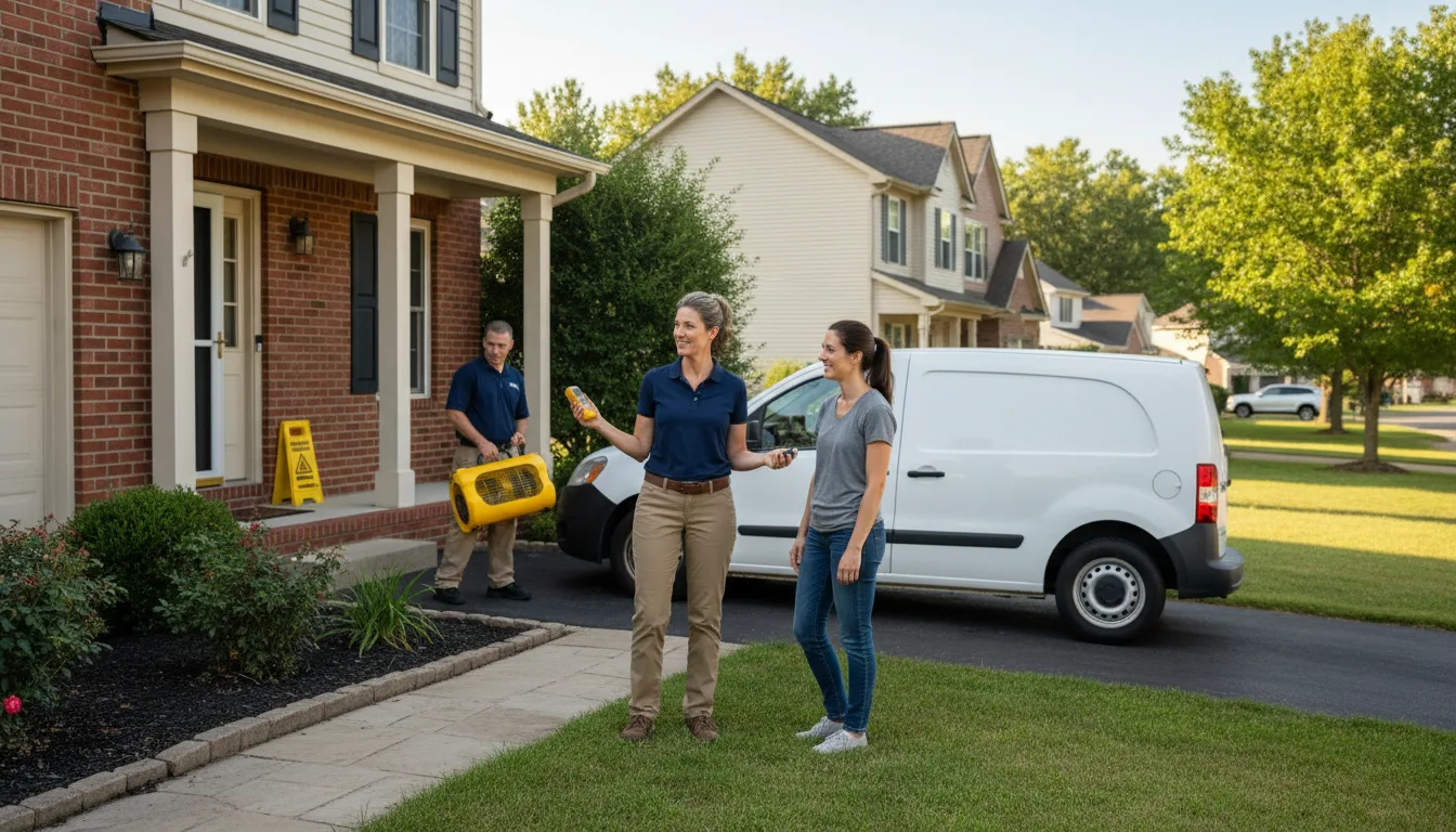 Residential water damage restoration in Monongahela, PA